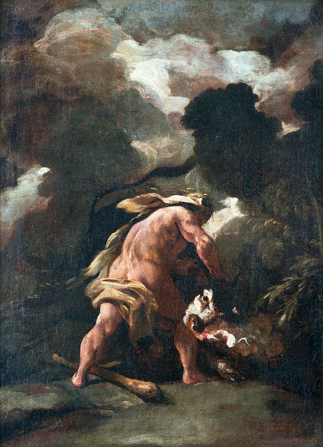 Hercules Taming the Cretan Bull