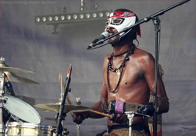 Montana Kinunu Ntunu drummer for Congo's Jupiter and Okwess. Montreal Jazz.