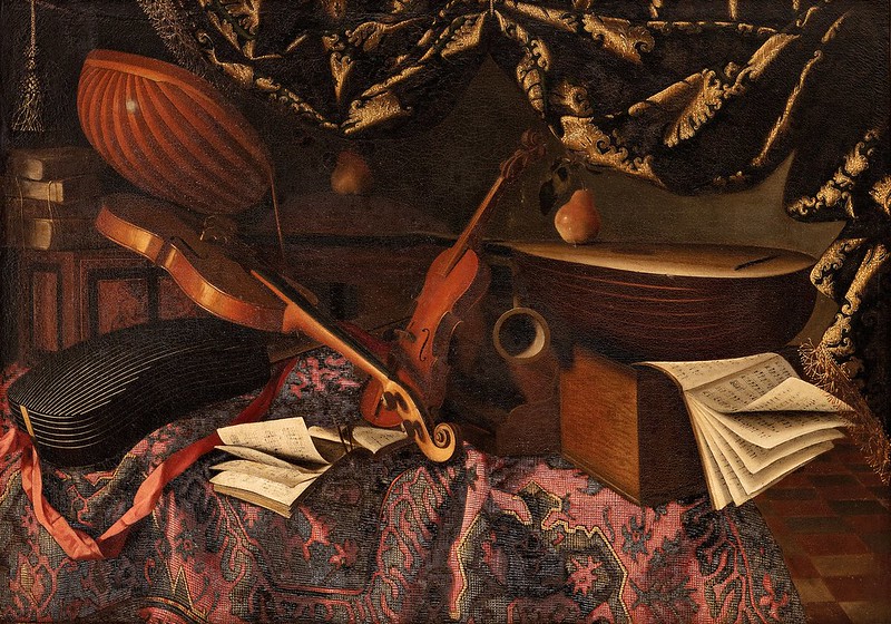 Bartolomeo Bettera (1639-c.1688) - Natura morta con strumenti musicali