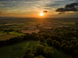 Sunset over South Gloucestershire