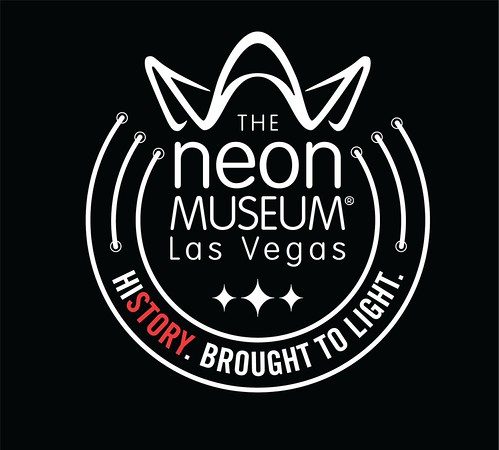 TNM PNG White Cap White Neon Black Backround | by neonmuseumlasvegas