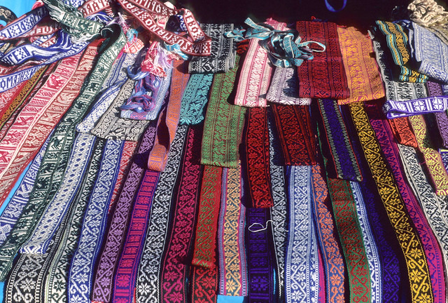 Purepecha Fajas Belts Weavings Michoacan Mexico Cuanajo
