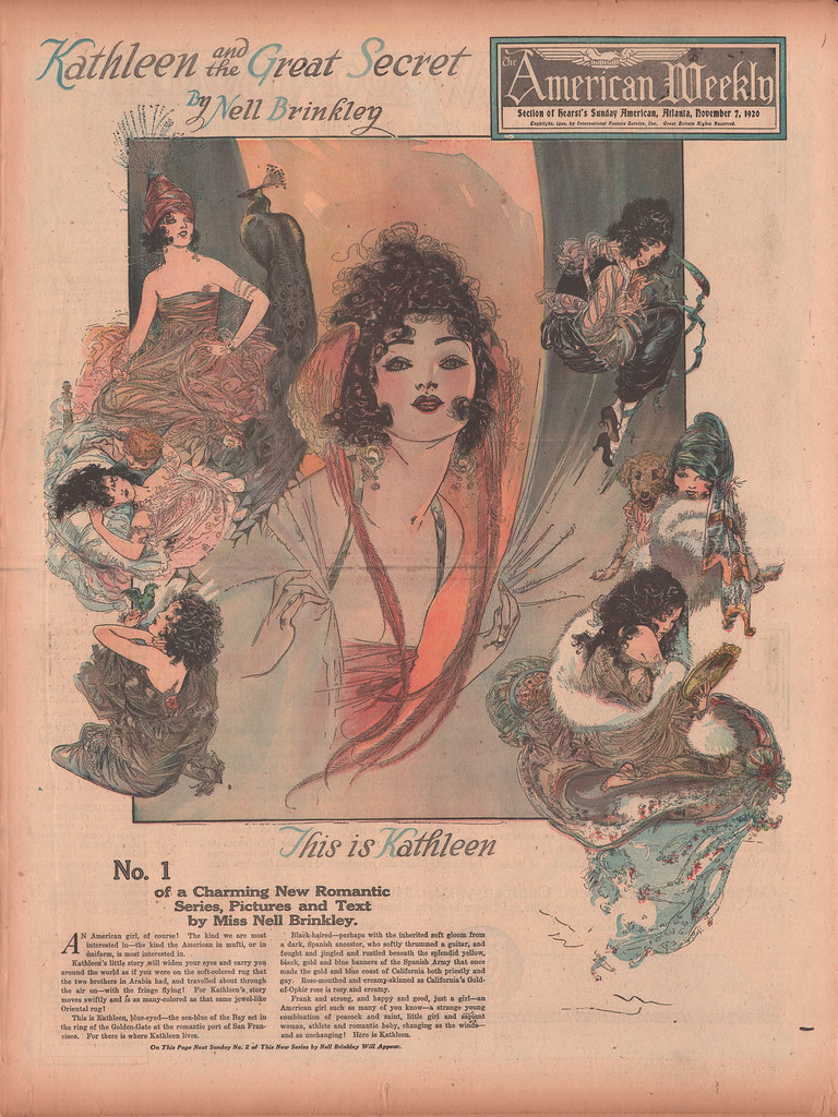 The American Weekly 1920-11-07 cover Nell Brinkley (Darwin UnEdit)