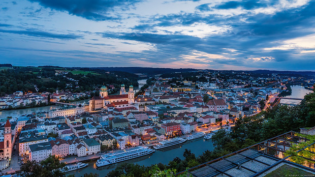 Passau, a very beautiful city on the Danube.