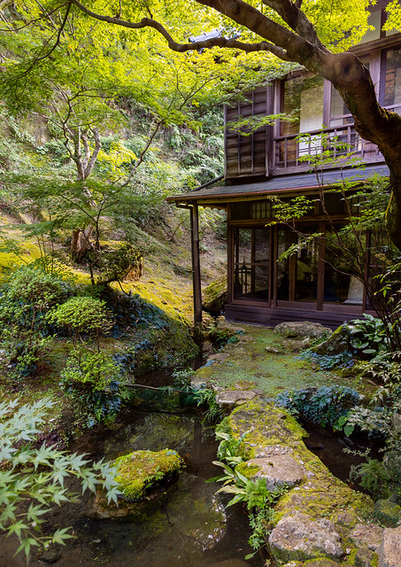 Old japanese house and garden, Kyushu region, Arita, Japan
