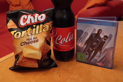 Cola und Tortillas Nacho Cheese zum Film "Tenet"