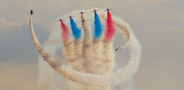 Red Arrows Display Team - Battle Of Britain Air show Duxford 2023