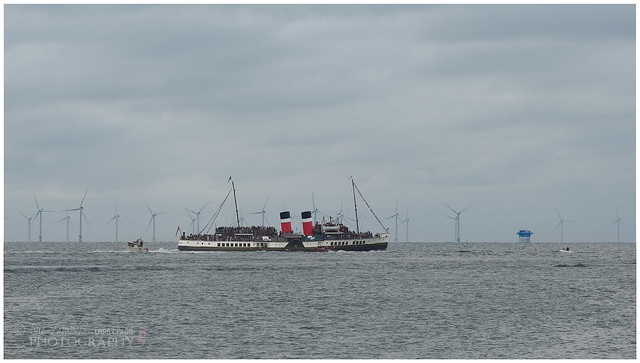 PS Waverley departing Shoreham for a day trip to the Isle of Wight