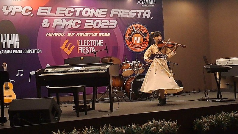 Kejuaraan Kategori Solo Violin yang diselenggarakan Yamaha PMC Indonesia 2023