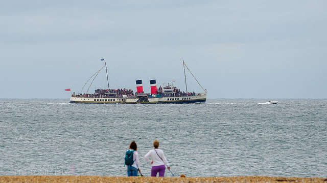 PS Waverley departing Shoreham for a day trip to the Isle of Wight