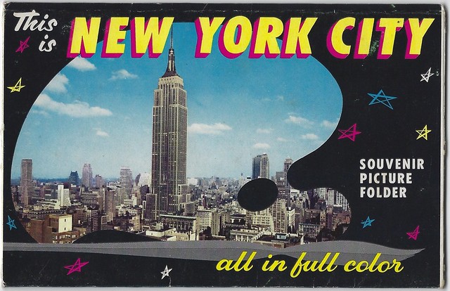 This Is New York City. Souvenir Postcard Folder. Front Cover.
