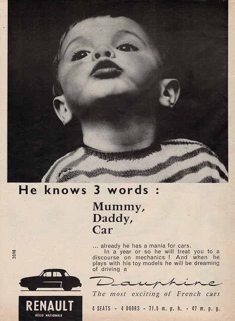 1959 Renault Dauphine Saloon International Magazine Advertisement