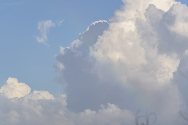 Cumulus clouds in the Caribbean Sky