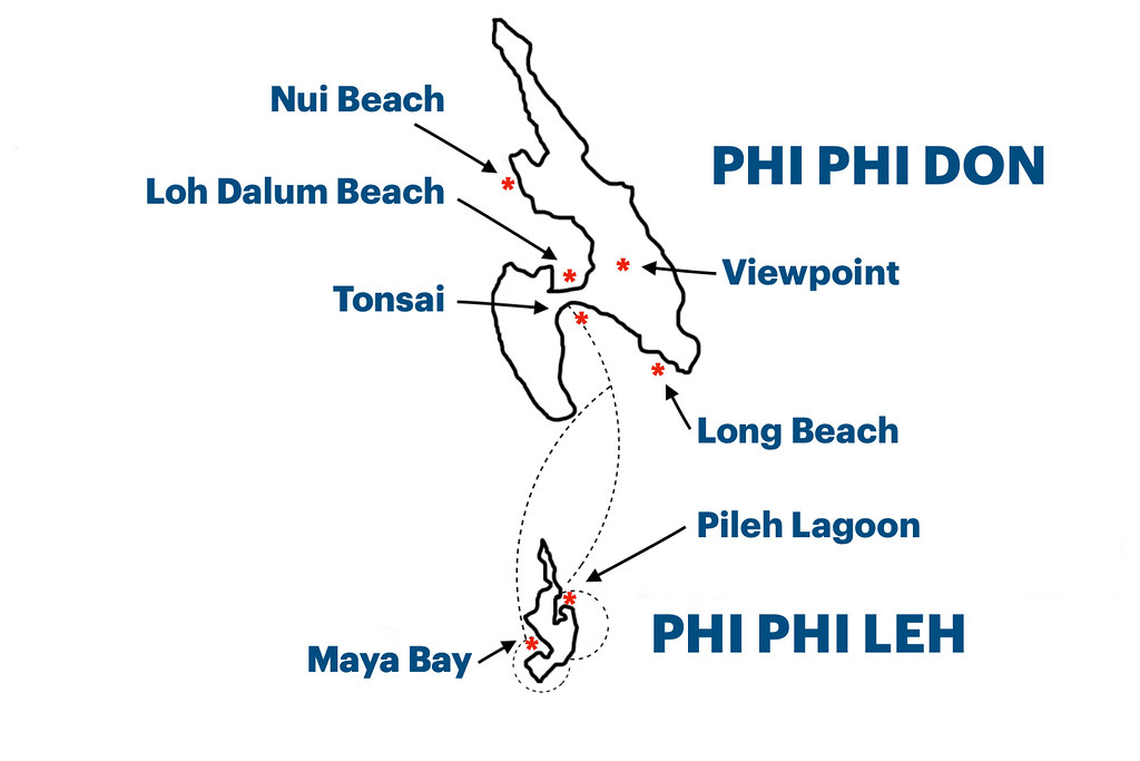 Mapa Koh Phi Phi