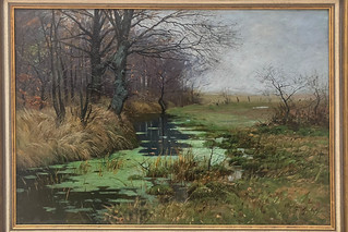 Friedrich Grebe, Am Waldesrand, 1900, Öl auf Leinwand