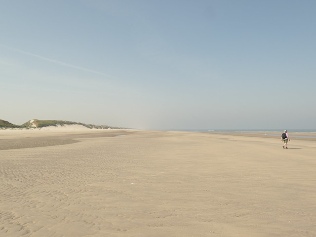 Northeastern beach of Ameland island