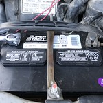  The new battery for the Rolling Stone, after O&#039;Reilly Auto Parts made good on the warranty when the previous battery failed within the 36 month warranty period.