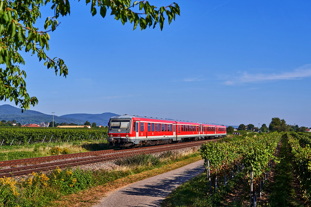 DB Regio_628 634-7_628 693-3_Maikammer-Kirrweiler 16.09.2023 [Fußballsonderzug]