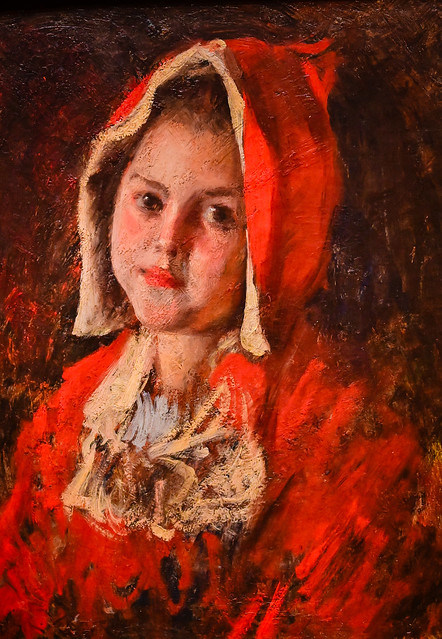 William Merritt Chase - Little Red Riding Hood 1897 at Delaware Art Museum - Wilmington DE