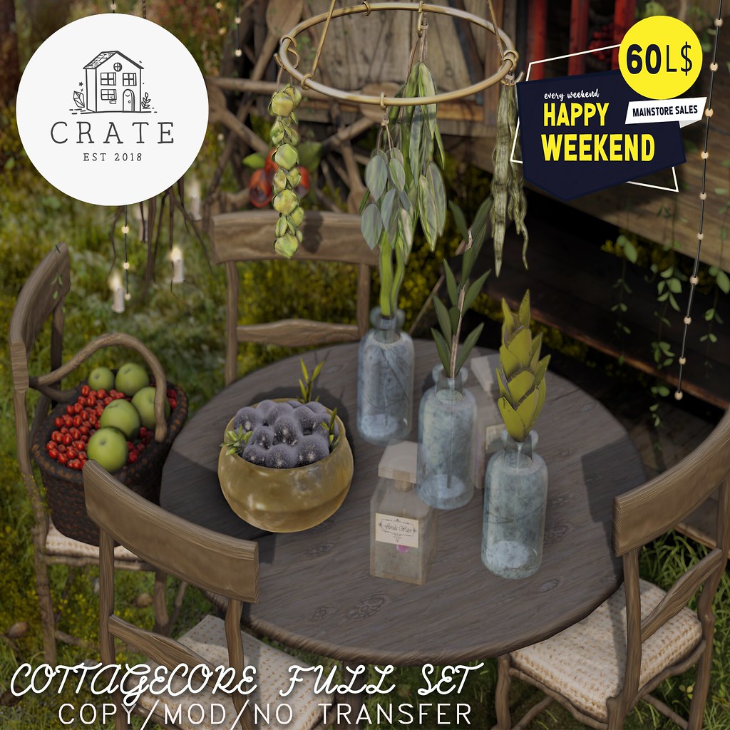crate Cottagecore Full Set for The Happy Weekend Sale!