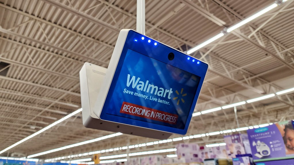 Camera screen at Walmart in Front Royal, Virginia