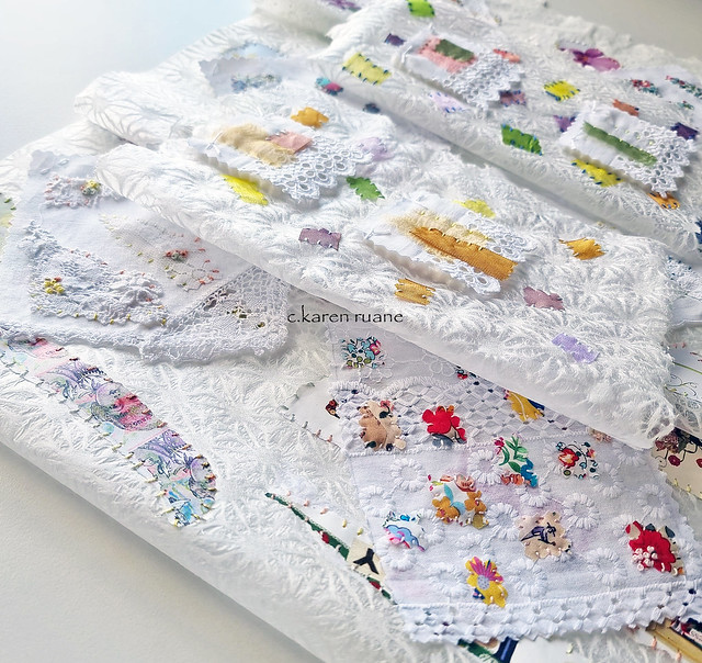 embroidered pages for embroidered samples