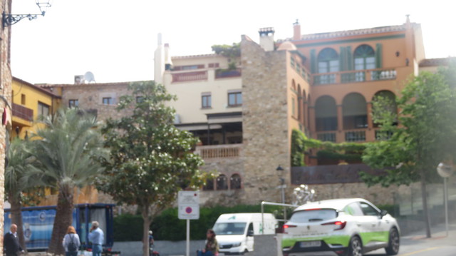 Terraces  and  Balconies,  Plaza Esteve and Cruañas,  Begur,  Gerona/Girona,  Catalunya, Spain