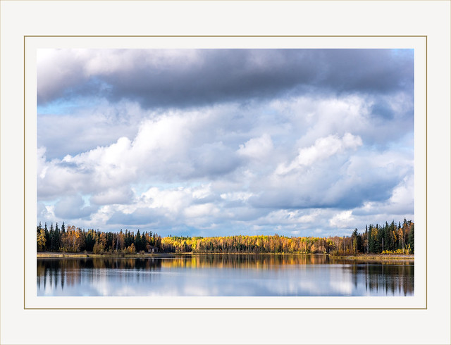 Chena Lake with clouds