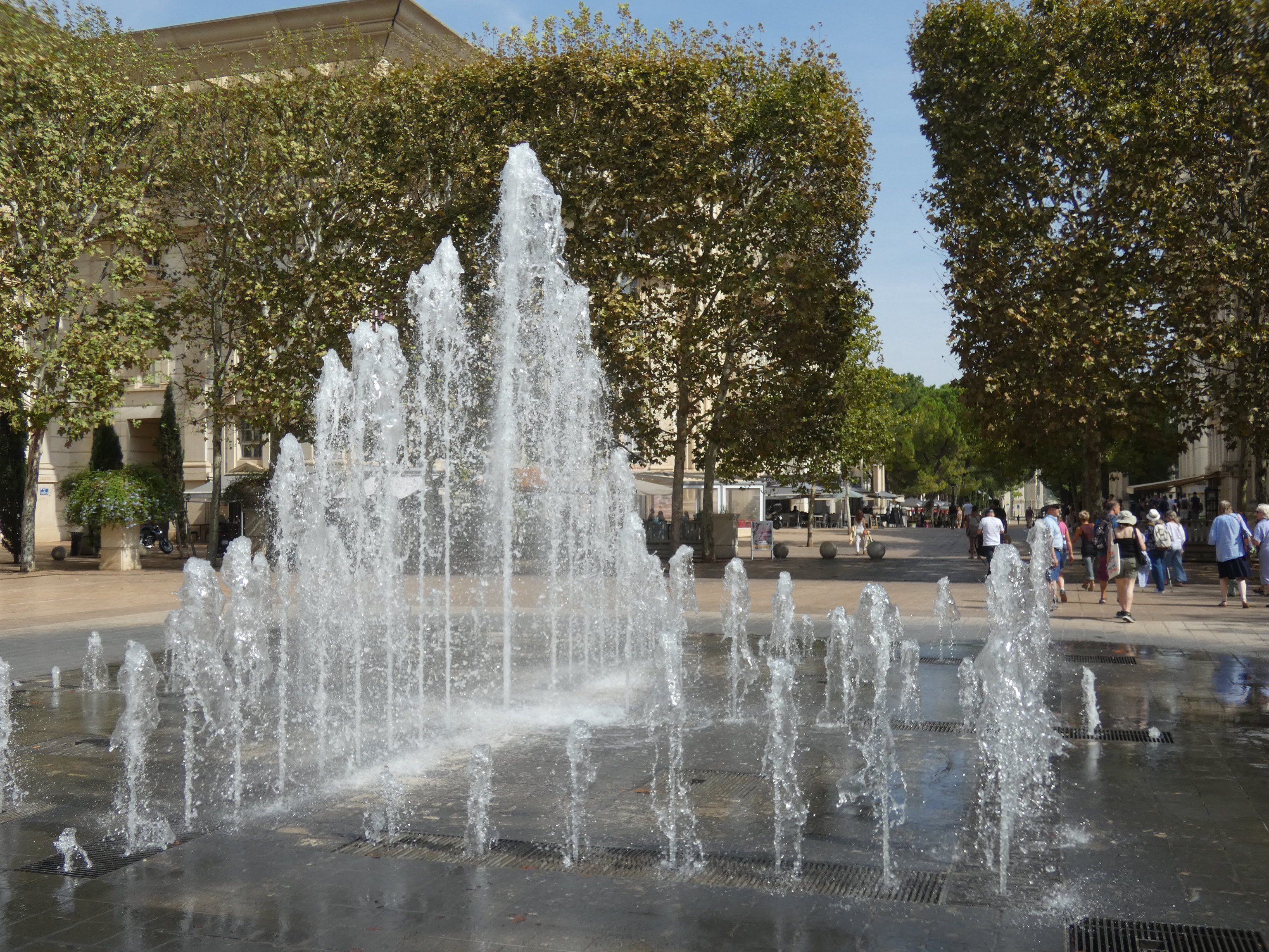 Fountain in the Antigone District, Montpellier, Hérault, France, 18 September 2023