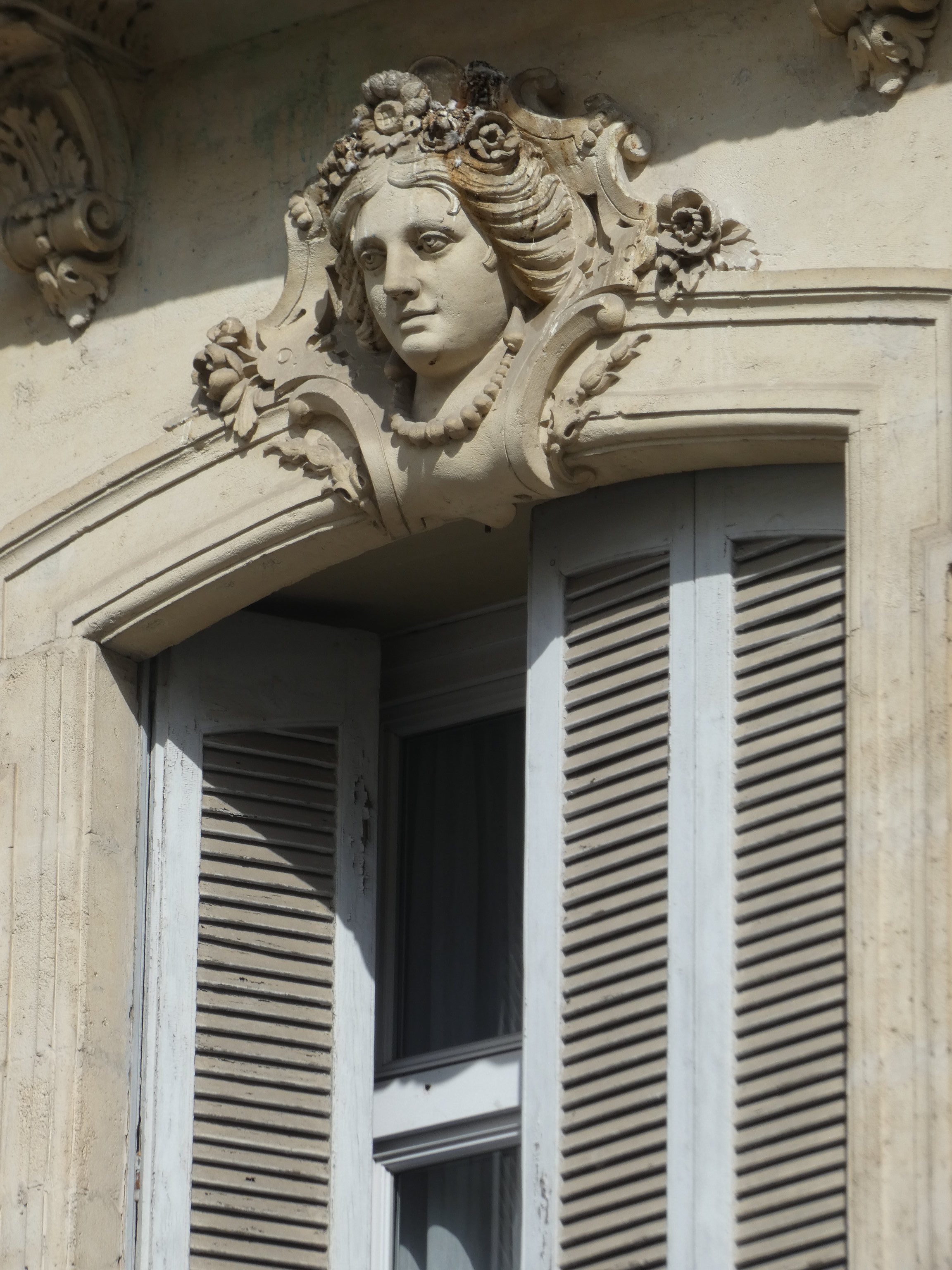 Window of a Beaux Arts-style Building in Montpellier, Hérault, France, 18 September 2023