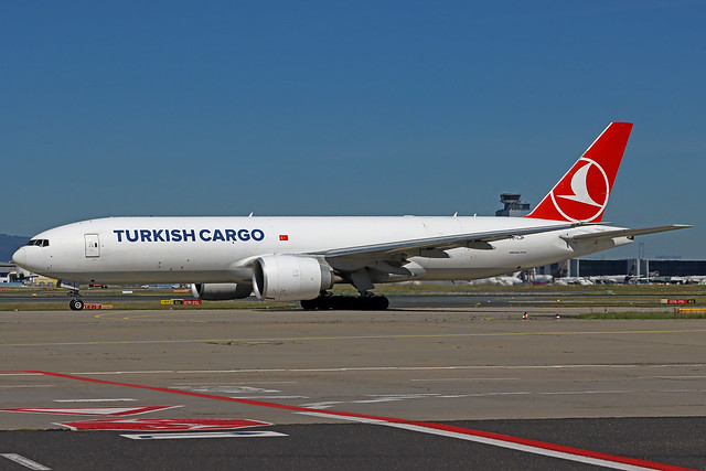 Turkish Airlines Cargo Boeing 777-FF2 TC-LJP FRA 05-09-23