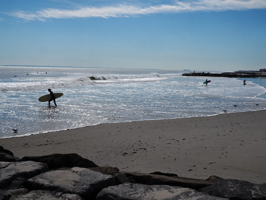 Surfing NYC - Rockaway Beach, Queens