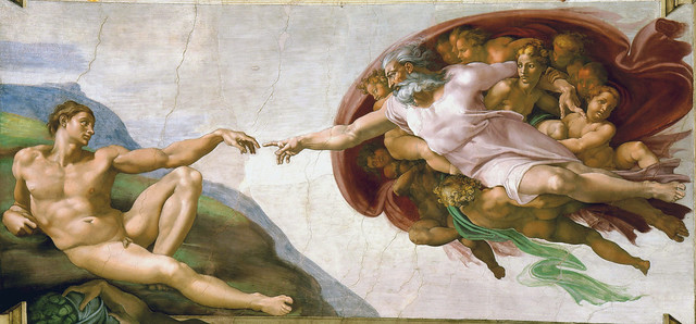 De schepping van Adam, Michelangelo, ca 1511