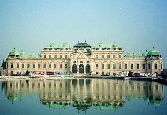 Palacio de Belvedere, Viena (Austria), año 1996