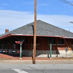Katy Depot (Greenville Texas) Historic 1896 Missouri, Kansas and Texas Railway (MKT or Katy) Depot in Greenville, Texas.  The Late Victorian eclectic railroad passenger station was listed on the National Register of Historic Places in 1996 (NRHP No. 96001625).