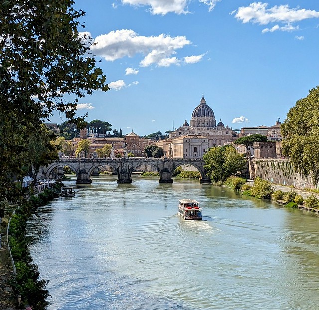 Rome/ View of Saint Peter Basilique from Umberto I bridge.
