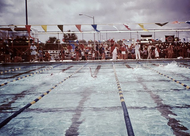 Found Photo - Swim Meet, 1986