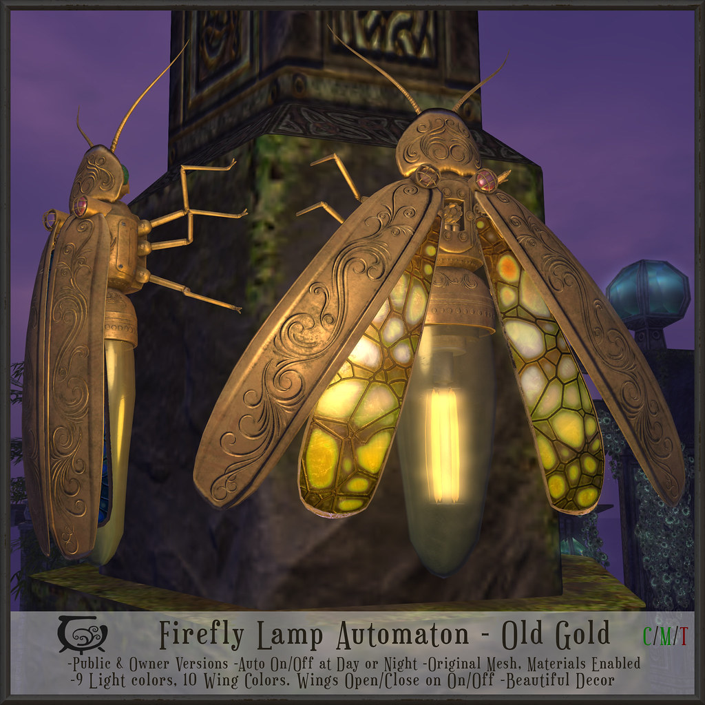 Firefly Lamp Automaton Old Gold
