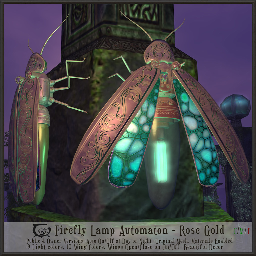 Firefly Lamp Automaton Rose Gold