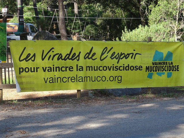 Banderole des Virades 2023 en Corse-du-Sud