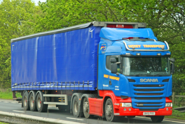 Scania R450 Wixey Transport BV15 PYX