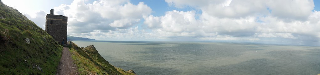 The coastguard lookout at Hurlstone Point