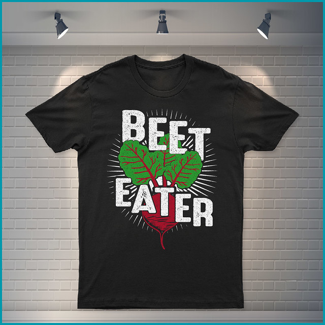 Beet Eater Vegetarian Trendy T-Shirt Design