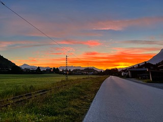 Sunrise over Kiefersfelden in Bavaria, Germany