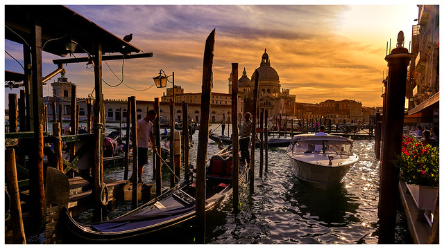 Golden hour in Venice