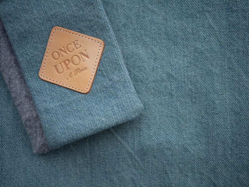 其他人造纖維 圍巾/披肩 藍色 - RIGHT BRAIN 系列 - 知覺 * 連帽圍巾