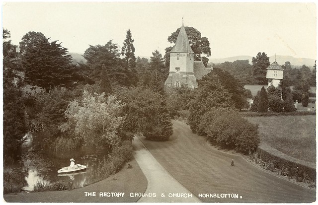 The Rectory grounds and St Peter's Church, Hornblotton, near Shepton Mallet, Somerset
