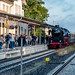 Steam locomotive 012 104-6 entering the station