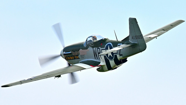 North American P51 D Mustang N351MX USAAF 44-74391 413305 The Hun Hunter\Texas