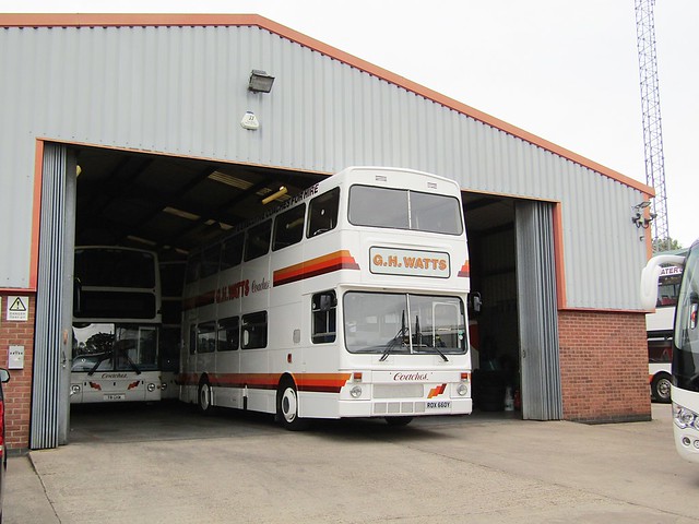 ROX660Y, ex West Midlands Travel 2660, at GH Watts depot